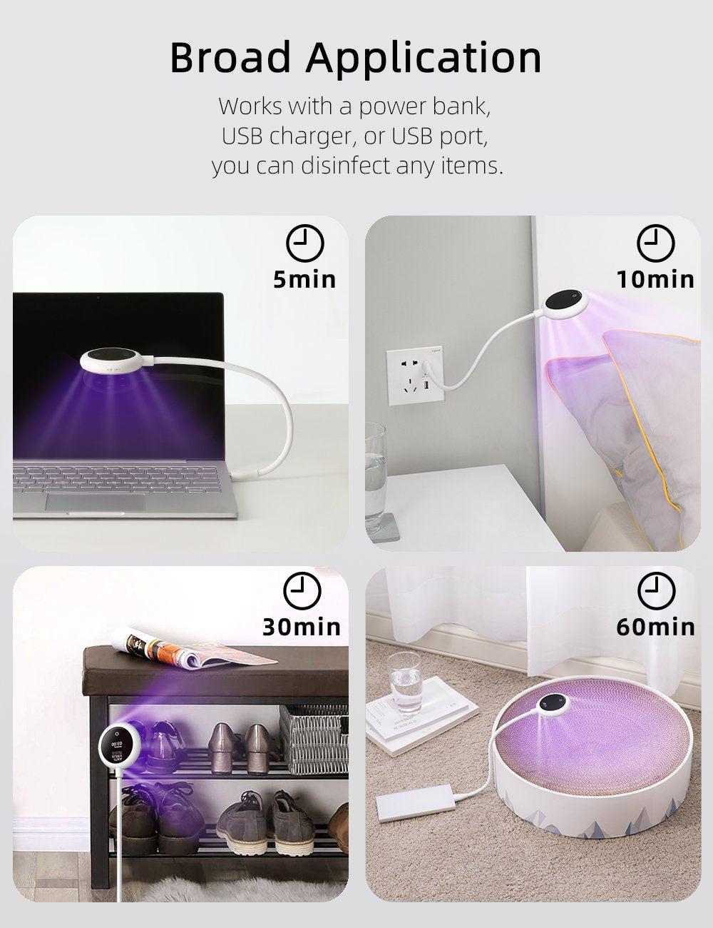 UV Light Multipurpose Sanitizer - Flexible & Portable UVC Lamp (L1)